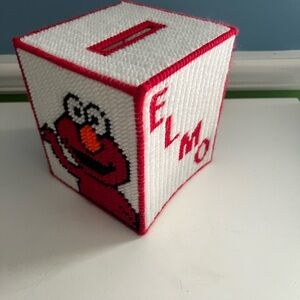 Homemade Elmo Tissue Box